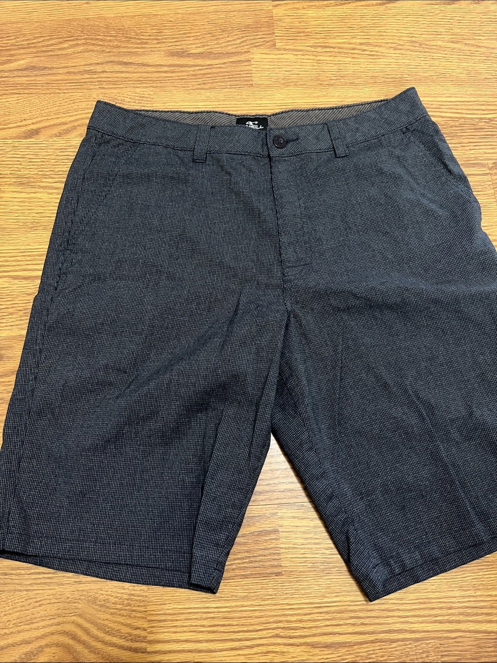 O'Neill Men's Dark Charcoal Flat Front Shorts